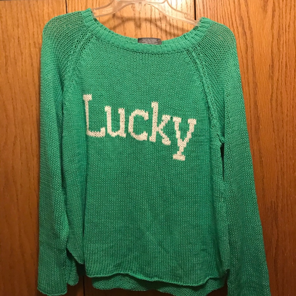 NWT Woodenship “Lucky” knit sweater